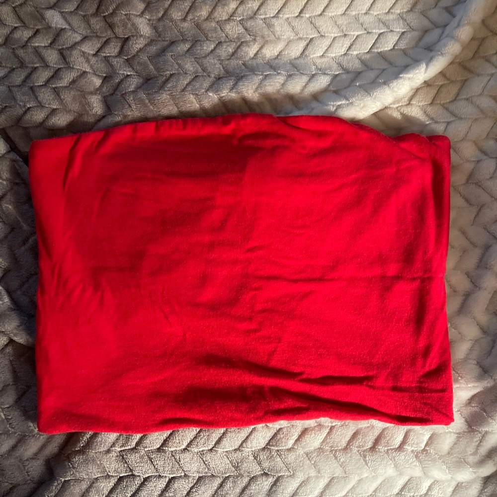 Red tube top